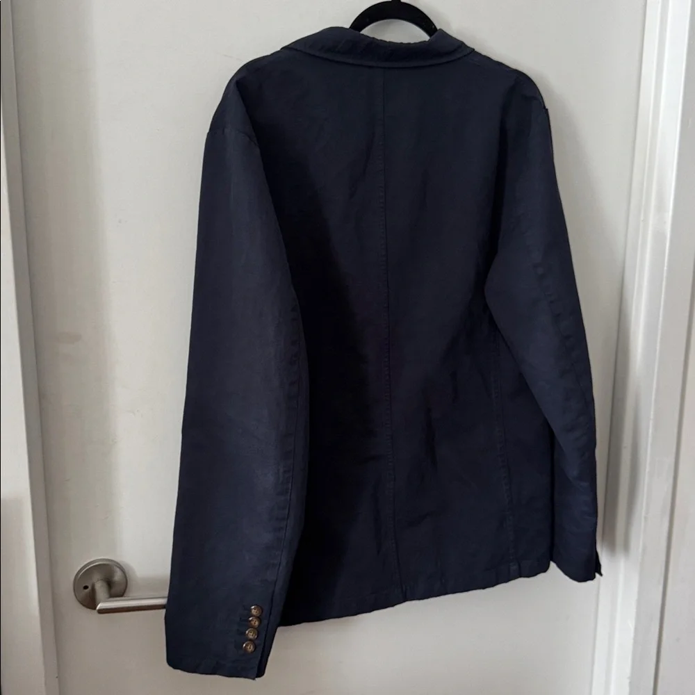 J. Crew Garment-dyed cotton-linen chino suit jacket